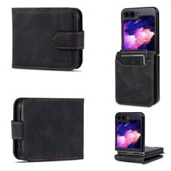 Peňaženkové puzdro AZNS Dream čierne – Samsung Galaxy Z Flip 6 / Z Flip 7 FE | Lacné Kryty Lacné Kryty | Peňaženkové puzdro AZNS Dream čierne – Samsung Galaxy Z Flip 6 / Z Flip 7 FE | Lacné Kryty