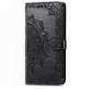 Lacné Kryty | Peňaženkové puzdro Embossing Pattern Mandala Flower modré – T Phone 2 Pro | Lacné Kryty