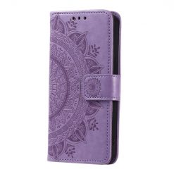 Peňaženkové puzdro Embossing Pattern Mandala Flower fialové – Motorola Moto G85 5G | Lacné Kryty Lacné Kryty | Peňaženkové puzdro Embossing Pattern Mandala Flower fialové – Motorola Moto G85 5G | Lacné Kryty