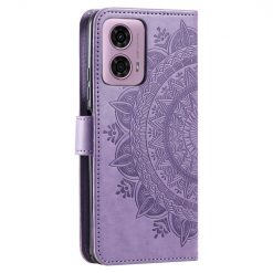 Peňaženkové puzdro Embossing Pattern Mandala Flower fialové – Motorola Moto G85 5G | Lacné Kryty Lacné Kryty | Peňaženkové puzdro Embossing Pattern Mandala Flower fialové – Motorola Moto G85 5G | Lacné Kryty