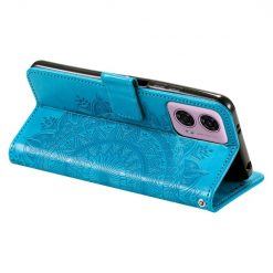 Peňaženkové puzdro Embossing Pattern Mandala Flower modré – Motorola Moto G85 5G | Lacné Kryty Lacné Kryty | Peňaženkové puzdro Embossing Pattern Mandala Flower modré – Motorola Moto G85 5G | Lacné Kryty