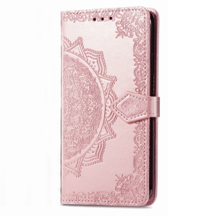 Peňaženkové puzdro Embossing Pattern Mandala Flower ružové – T Phone 2 Pro