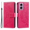 Lacné Kryty | Peňaženkové puzdro Embossing Pattern Mandala Flower sivé – Motorola Moto G85 5G | Lacné Kryty