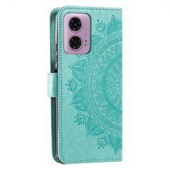 Peňaženkové puzdro Embossing Pattern Mandala Flower zelené – Motorola Moto G85 5G | Lacné Kryty Lacné Kryty | Peňaženkové puzdro Embossing Pattern Mandala Flower zelené – Motorola Moto G85 5G | Lacné Kryty