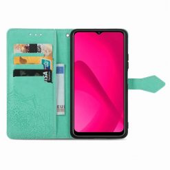 Peňaženkové puzdro Embossing Pattern Mandala Flower zelené – T Phone 2 Pro | Lacné Kryty Lacné Kryty | Peňaženkové puzdro Embossing Pattern Mandala Flower zelené – T Phone 2 Pro | Lacné Kryty