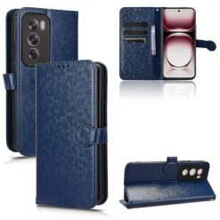 Lacné Kryty | Peňaženkové puzdro Honeycomb Dot Texture Case modré – Oppo Reno 12 Pro | Lacné Kryty