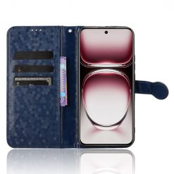 Lacné Kryty | Peňaženkové puzdro Honeycomb Dot Texture Case modré – Oppo Reno 12 Pro | Lacné Kryty