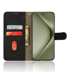 Lacné Kryty | Peňaženkové puzdro Solid čierne – Huawei Pura 70 Pro | Lacné Kryty