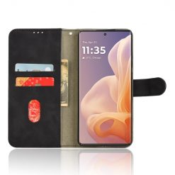 Lacné Kryty | Peňaženkové puzdro Solid čierne – Motorola Moto G85 5G | Lacné Kryty
