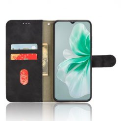 Lacné Kryty | Peňaženkové puzdro Solid čierne – Oukitel C38 | Lacné Kryty
