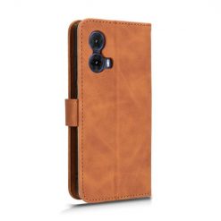 Lacné Kryty | Peňaženkové puzdro Solid hnedé – Motorola Moto G85 5G | Lacné Kryty