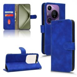 Lacné Kryty | Peňaženkové puzdro Solid modré – Huawei Pura 70 Pro | Lacné Kryty