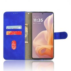 Lacné Kryty | Peňaženkové puzdro Solid modré – Motorola Moto G85 5G | Lacné Kryty