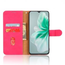 Lacné Kryty | Peňaženkové puzdro Solid ružové – Oukitel C38 | Lacné Kryty