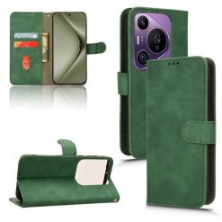 Lacné Kryty | Peňaženkové puzdro Solid zelené – Huawei Pura 70 Pro | Lacné Kryty