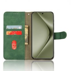 Lacné Kryty | Peňaženkové puzdro Solid zelené – Huawei Pura 70 Pro | Lacné Kryty