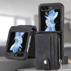 Peňaženkové puzdro Zipper Wallet čierne – Samsung Galaxy Z Flip 6 / Z Flip 7 FE | Lacné Kryty Lacné Kryty | Peňaženkové puzdro Zipper Wallet čierne – Samsung Galaxy Z Flip 6 / Z Flip 7 FE | Lacné Kryty