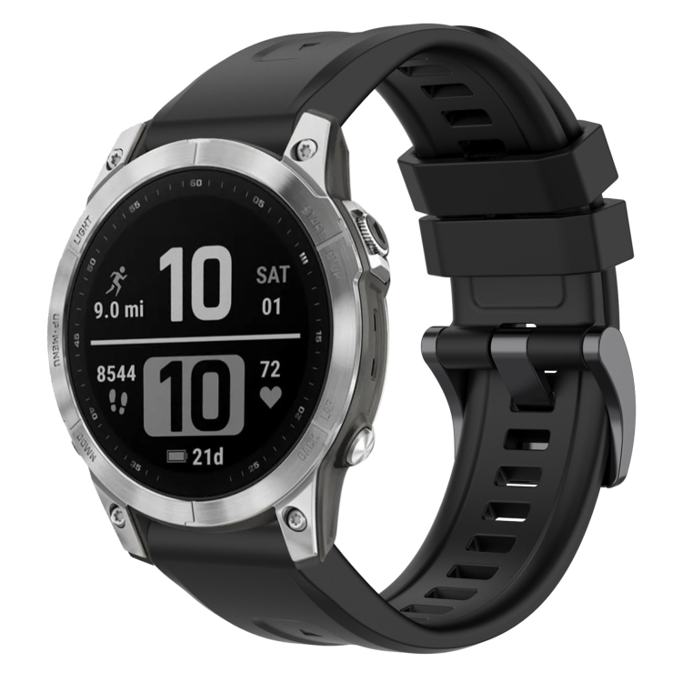 Remienok Solid Wristband čierny pre Garmin Fenix 7 Pro