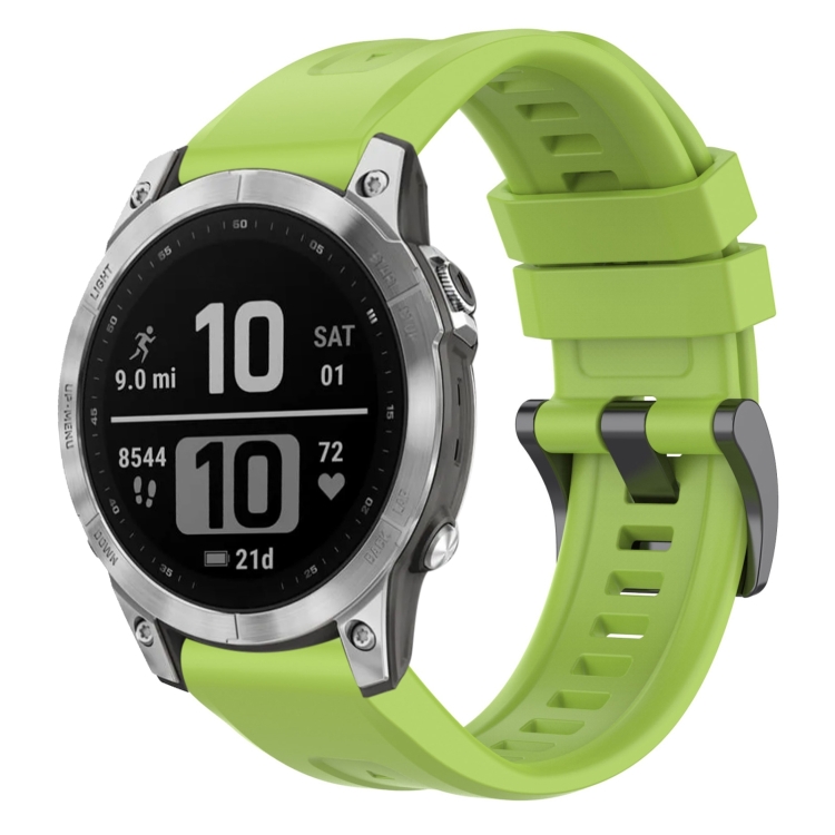 Remienok Solid Wristband limetkový pre Garmin Fenix 7 Pro