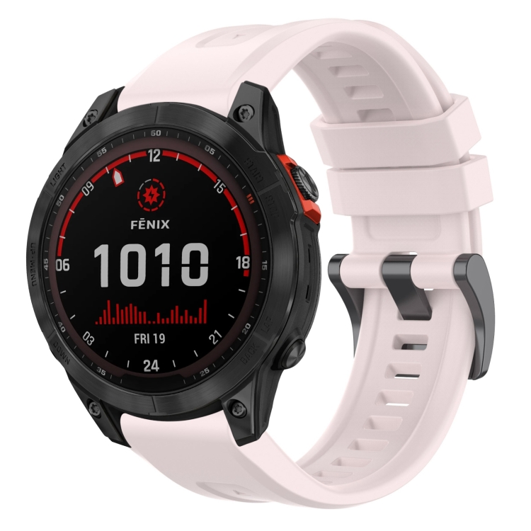 Remienok Solid Wristband ružový pre Garmin Fenix 7 Solar