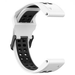 Lacné Kryty | Remienok Sport Wristband bielo-čierny pre Garmin Fenix 7S / 6S / 5S | Lacné Kryty