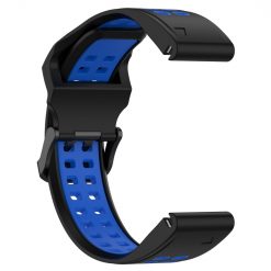 Remienok Sport Wristband čierno-modrý pre Garmin Fenix 7S / 6S / 5S | Lacné Kryty Lacné Kryty | Remienok Sport Wristband čierno-modrý pre Garmin Fenix 7S / 6S / 5S | Lacné Kryty