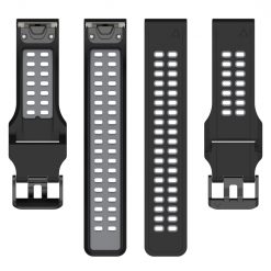 Lacné Kryty | Remienok Sport Wristband čierno-sivý pre Garmin Fenix 7S / 6S / 5S | Lacné Kryty