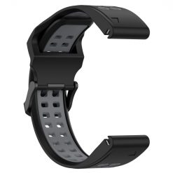 Lacné Kryty | Remienok Sport Wristband čierno-sivý pre Garmin Fenix 7S / 6S / 5S | Lacné Kryty