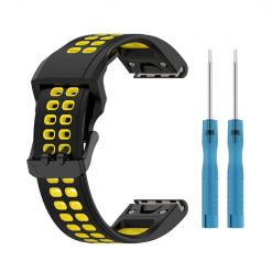 Remienok Sport Wristband čierno-žltý pre Garmin Fenix 7S / 6S / 5S | Lacné Kryty Lacné Kryty | Remienok Sport Wristband čierno-žltý pre Garmin Fenix 7S / 6S / 5S | Lacné Kryty