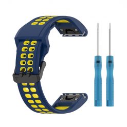Remienok Sport Wristband modro-žltý pre Garmin Fenix 7S / 6S / 5S | Lacné Kryty Lacné Kryty | Remienok Sport Wristband modro-žltý pre Garmin Fenix 7S / 6S / 5S | Lacné Kryty