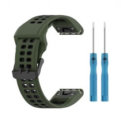 Remienok Sport Wristband zeleno-čierny pre Garmin Fenix 7S / 6S / 5S | Lacné Kryty Lacné Kryty | Remienok Sport Wristband zeleno-čierny pre Garmin Fenix 7S / 6S / 5S | Lacné Kryty