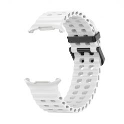 Lacné Kryty | Remienok Techno Wristband biely pre Samsung Galaxy Watch Ultra 47mm / Watch Ultra 2 | Lacné Kryty