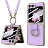 Lacné Kryty | Kryt GKK Strap case hnedý – Samsung Galaxy Z Flip 6 / Z Flip 7 FE | Lacné Kryty