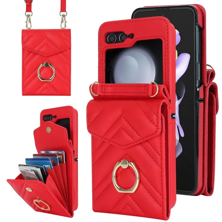 Peňaženkové puzdro Arrow Card case červené – Samsung Galaxy Z Flip 6