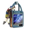 Puzdro Handbag Case oranžové – Samsung Galaxy Z Flip 6 / Z Flip 7 FE | Lacné Kryty Lacné Kryty | Puzdro Handbag Case oranžové – Samsung Galaxy Z Flip 6 / Z Flip 7 FE | Lacné Kryty