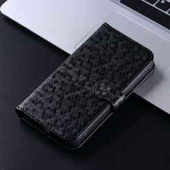 Lacné Kryty | Peňaženkové puzdro Honeycomb Dot Texture Case čierne – Google Pixel 9 | Lacné Kryty