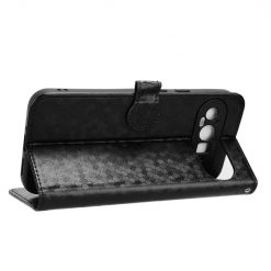 Lacné Kryty | Peňaženkové puzdro Honeycomb Dot Texture Case čierne – Google Pixel 9 Pro | Lacné Kryty
