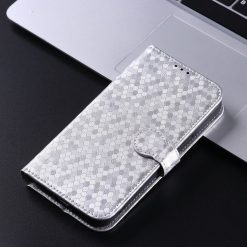 Lacné Kryty | Peňaženkové puzdro Honeycomb Dot Texture Case strieborné – Google Pixel 9 Pro | Lacné Kryty