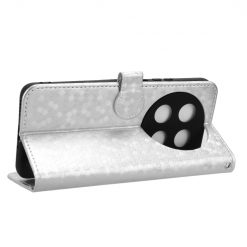 Lacné Kryty | Peňaženkové puzdro Honeycomb Dot Texture Case strieborné – Huawei Nova 12i | Lacné Kryty