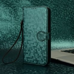 Peňaženkové puzdro Honeycomb Dot Texture Case zelené – Huawei Nova 12i | Lacné Kryty Lacné Kryty | Peňaženkové puzdro Honeycomb Dot Texture Case zelené – Huawei Nova 12i | Lacné Kryty