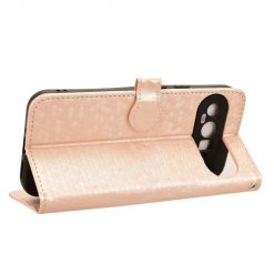 Lacné Kryty | Peňaženkové puzdro Honeycomb Dot Texture Case zlaté – Google Pixel 9 Pro | Lacné Kryty