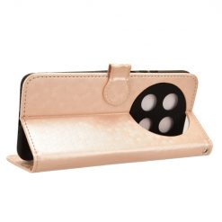 Lacné Kryty | Peňaženkové puzdro Honeycomb Dot Texture Case zlaté – Huawei Nova 12i | Lacné Kryty