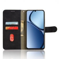 Lacné Kryty | Peňaženkové puzdro Solid čierne – Realme C61 / C63 | Lacné Kryty
