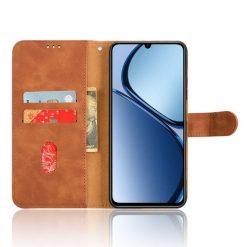 Peňaženkové puzdro Solid hnedé – Realme C61 / C63 | Lacné Kryty Lacné Kryty | Peňaženkové puzdro Solid hnedé – Realme C61 / C63 | Lacné Kryty