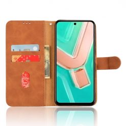 Lacné Kryty | Peňaženkové puzdro Solid hnedé – Vivo Y28 | Lacné Kryty