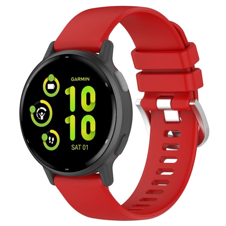 Remienok Solid Wristband červený pre Garmin Vivoactive 5