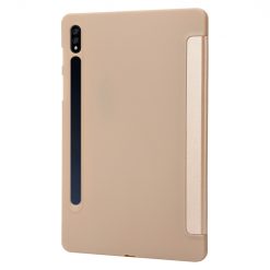Knižkové puzdro Pure case zlaté – Samsung Galaxy Tab S7 / Tab S8 | Lacné Kryty Lacné Kryty | Knižkové puzdro Pure case zlaté – Samsung Galaxy Tab S7 / Tab S8 | Lacné Kryty