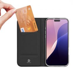 Lacné Kryty | Peňaženkové puzdro Dux Ducis Skin Pro čierne – Apple iPhone 16 Pro | Lacné Kryty