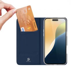 Lacné Kryty | Peňaženkové puzdro Dux Ducis Skin Pro modré – Apple iPhone 16 Plus | Lacné Kryty