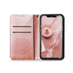Lacné Kryty | Peňaženkové puzdro Mezzo mandala ružové – Apple iPhone 16 Pro | Lacné Kryty